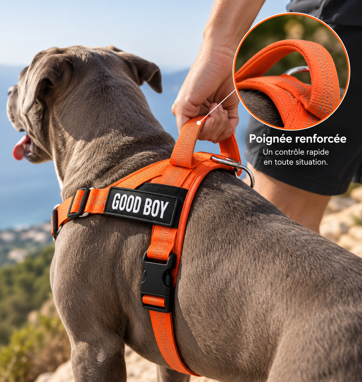 Pack Promenade Anti-Traction Milo Paws - Attache 1 Clic, Double Anneau Frontal & Dorsal