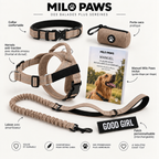 Pack Promenade Anti-Traction Milo Paws - Attache 1 Clic, Double Anneau Frontal & Dorsal